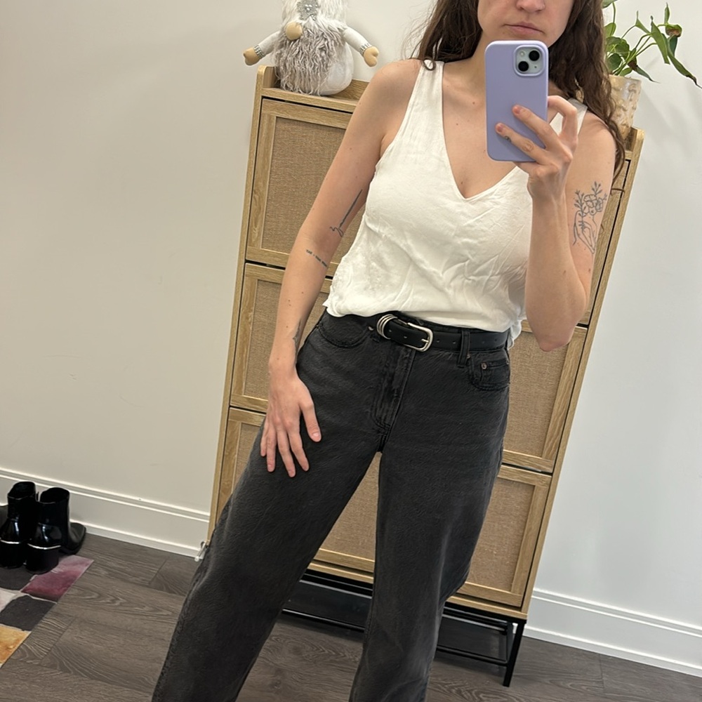 Wilfred Cropped Tie Open Back Medium Tank Top